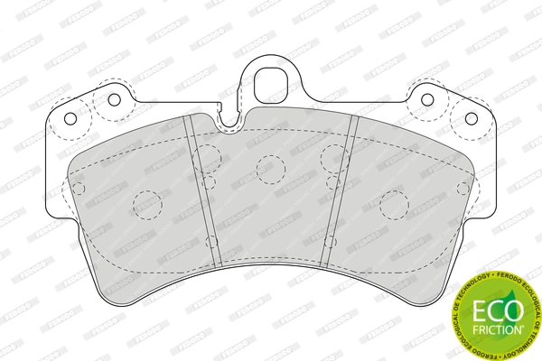 FERODO FDB1626 - Комплект тормозных колодок, дисковый тормоз FUSE+ Technology