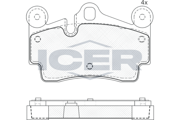 ICER 181611 - Тормозные колодки 