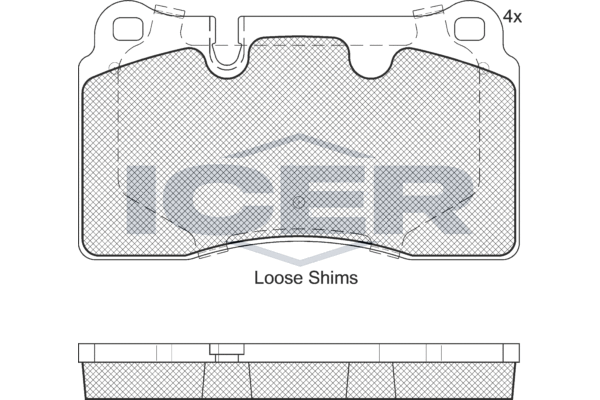 ICER 181789 - Тормозные колодки 