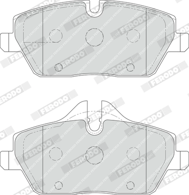 FERODO FDB1747 - Комплект тормозных колодок, дисковый тормоз PREMIER ECO FRICTION