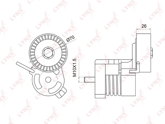 Натяжитель ремня генератора