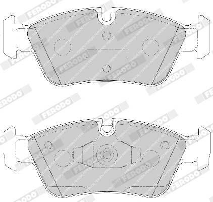 FERODO FDB1751 - Комплект тормозных колодок, дисковый тормоз PREMIER ECO FRICTION