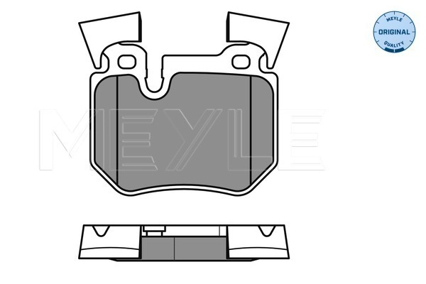 MEYLE 025 243 1517 - Комплект тормозных колодок, дисковый тормоз MEYLE-ORIGINAL: True to OE.