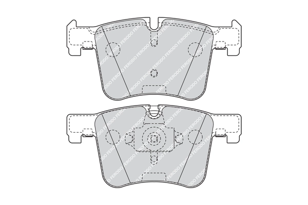FERODO FDB4394 - Комплект тормозных колодок, дисковый тормоз FUSE+ Technology