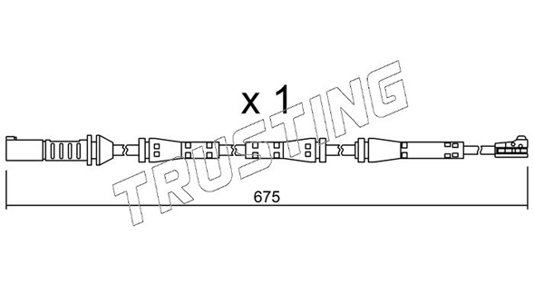 TRUSTING SU.278 - Датчик износа тормозных колодок