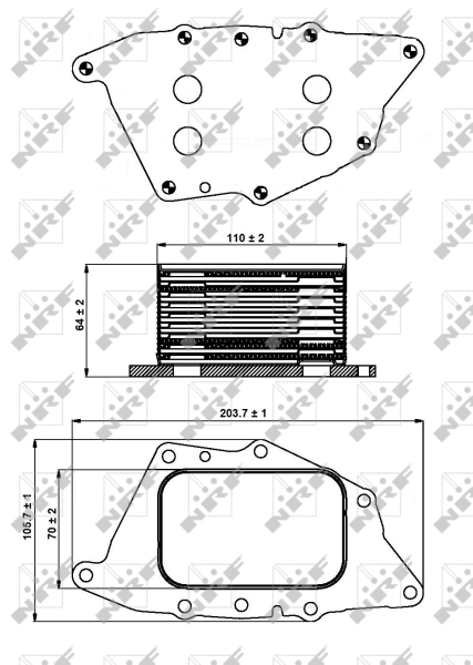 NRF 31287 - Масляный радиатор