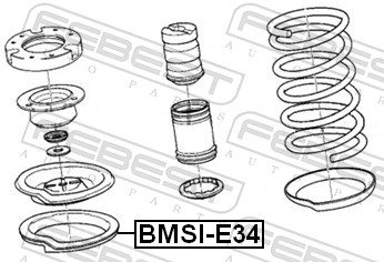 FEBEST BMSI-E34 - Тарелка пружины