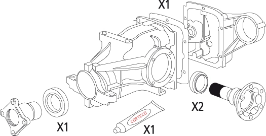 Комплект прокладок заднего моста