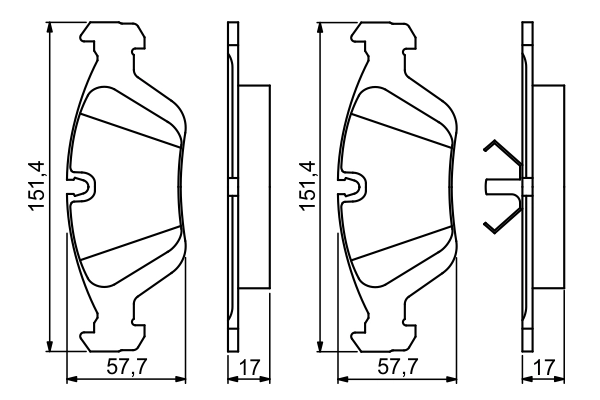 BOSCH 0 986 495 229 - Тормозные колодки 