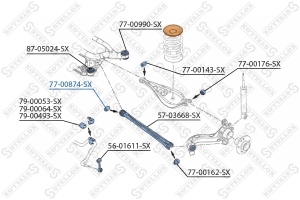 STELLOX 77-00874-SX - Сайлентблок