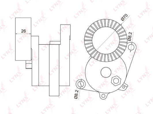 Натяжитель ремня генератора