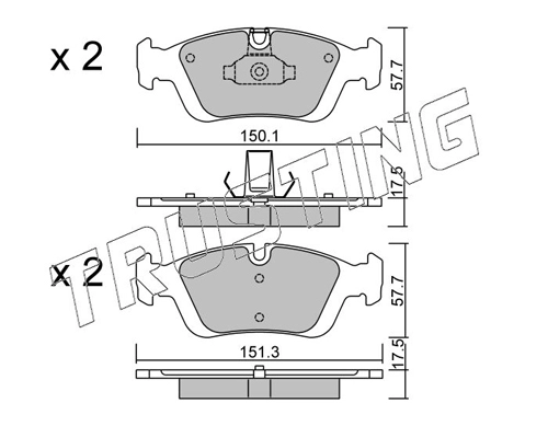 TRUSTING 321.0 - Тормозные колодки 