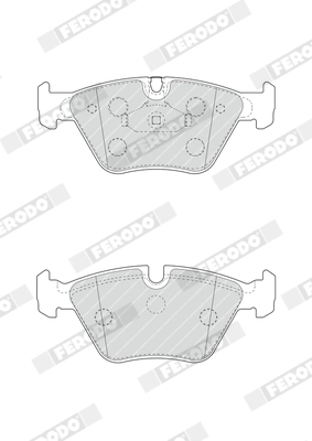 FERODO FDB4752 - Комплект тормозных колодок, дисковый тормоз PREMIER ECO FRICTION