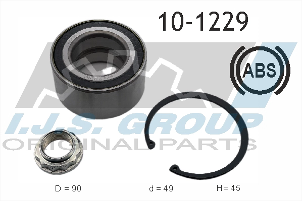 IJS GROUP 10-1229 - Комплект подшипника ступицы колеса Technology & Quality