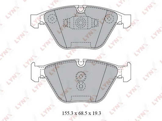 LYNXAUTO BD-1423 - Тормозные колодки 