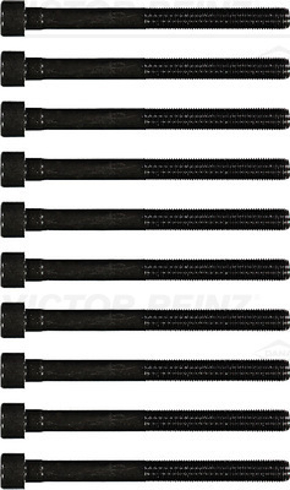 REINZ 143209401 - Комплект болтов ГБЦ Fiat Uno 1.3TD, 1.7D 86-, Tipo 1.7D 88-, Punto 1.7TD 94-97, 97-, Tipo, Tempra 1.9D, TD 90-