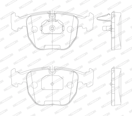 FERODO FDB997 - Комплект тормозных колодок, дисковый тормоз PREMIER ECO FRICTION