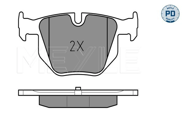 MEYLE 025 237 3217/PD - Комплект тормозных колодок, дисковый тормоз MEYLE-PD: Advanced performance and design.