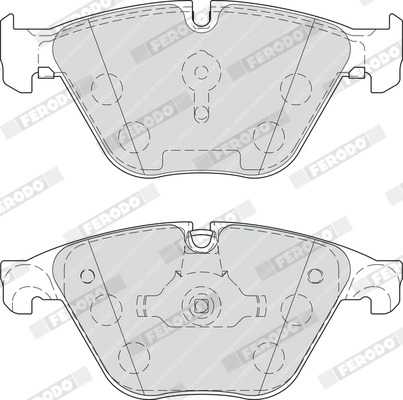 FERODO FDB4382 - Комплект тормозных колодок, дисковый тормоз FUSE+ Technology