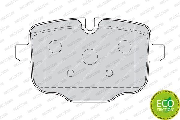 FERODO FDB4381 - Комплект тормозных колодок, дисковый тормоз FUSE+ Technology