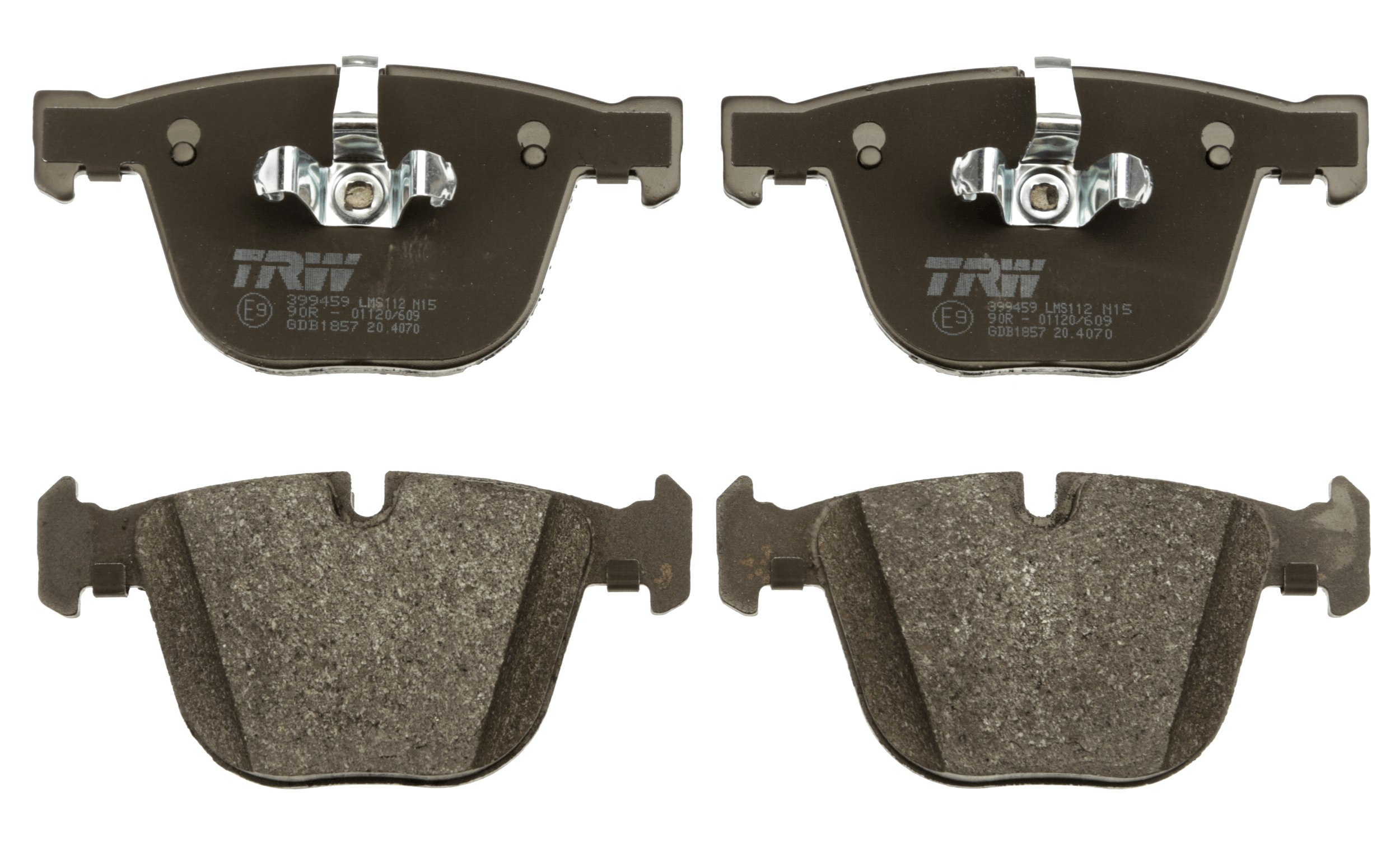 TRW GDB1857 - Комплект тормозных колодок, дисковый тормоз COTEC