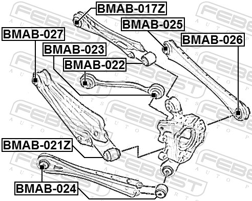 FEBEST BMAB-021Z - Сайлентблок
