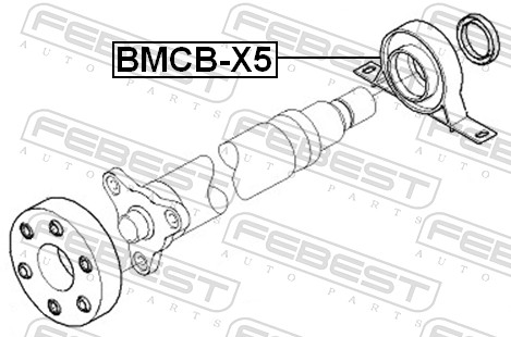 FEBEST BMCB-X5 - Подвесной подшипник
