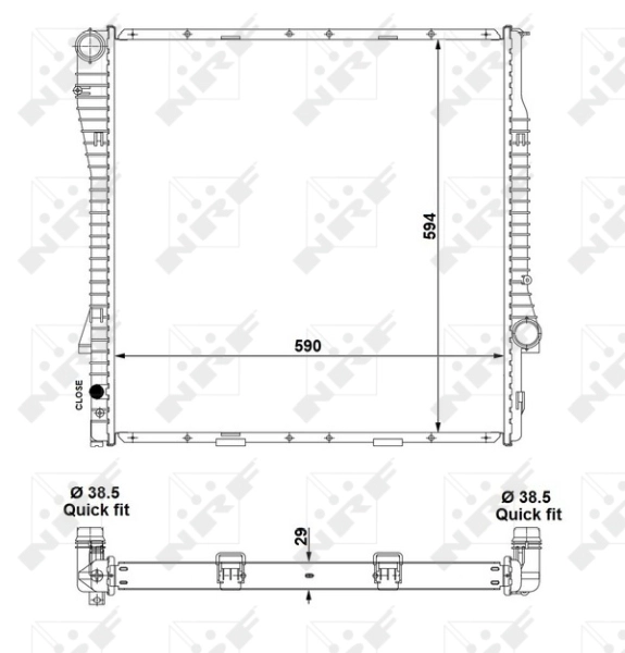 NRF 55330 - Радиатор охлаждения