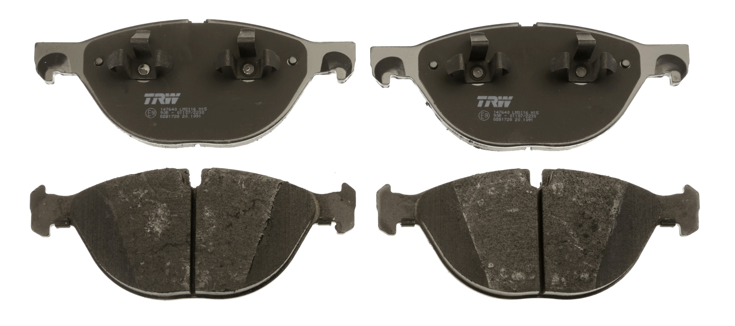 TRW GDB1728 - Комплект тормозных колодок, дисковый тормоз COTEC