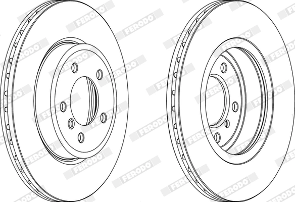 FERODO DDF1174C-1 - Тормозной диск PREMIER Coat+ disc