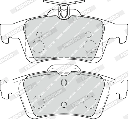FERODO FDB1931 - Комплект тормозных колодок, дисковый тормоз PREMIER ECO FRICTION