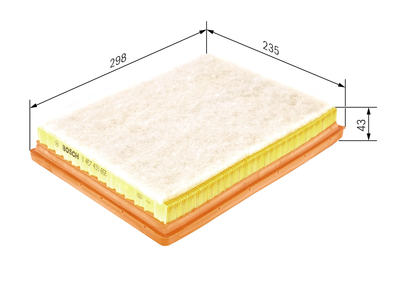 BOSCH 1 457 433 655 - Воздушный фильтр