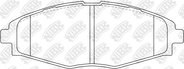 NIBK PN0390 - Тормозные колодки 