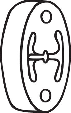 Крепления глушителя