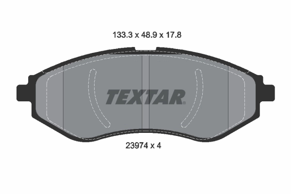 TEXTAR 2397401 - Комплект тормозных колодок, дисковый тормоз Q+