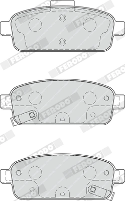 FERODO FDB4265 - Комплект тормозных колодок, дисковый тормоз PREMIER ECO FRICTION