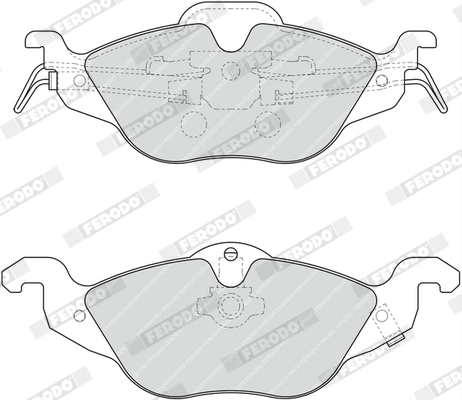 FERODO FDB1293 - Комплект тормозных колодок, дисковый тормоз PREMIER ECO FRICTION