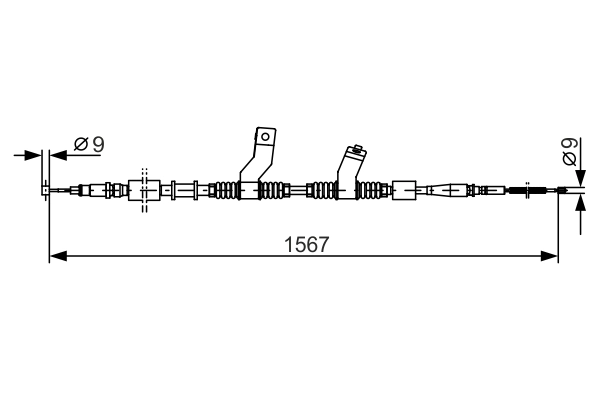 Трос ручника