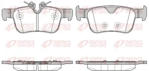 REMSA 155110 - Колодки тормозные дисковые, комплект