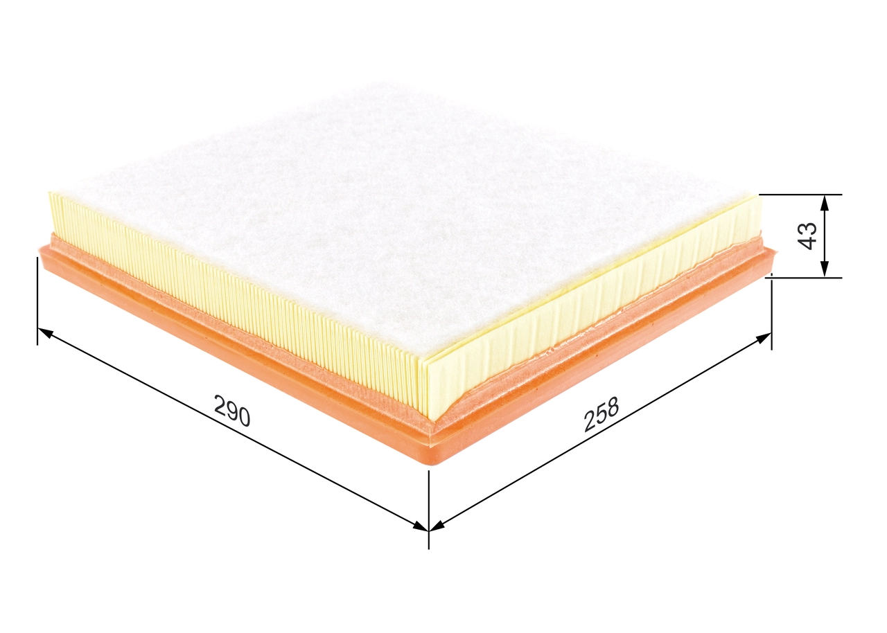 BOSCH F 026 400 244 - Воздушный фильтр