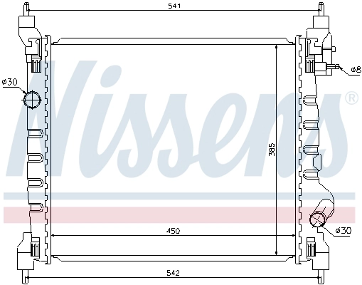 NISSENS 61679 - Радиатор охлаждения