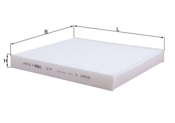 MAHLE LA 74 - Салонный фильтр