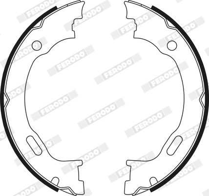 FERODO FSB662 - Комплект тормозных колодок, стояночная тормозная система PREMIER