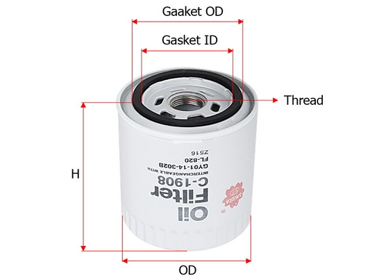 SAKURA AUTOMOTIVE C-1908 - Масляный фильтр
