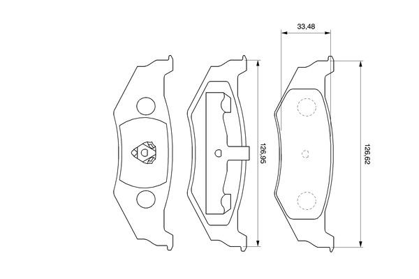 BOSCH 0 986 424 585 - Тормозные колодки 