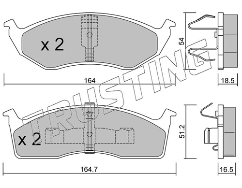 TRUSTING 365.0 - Тормозные колодки 
