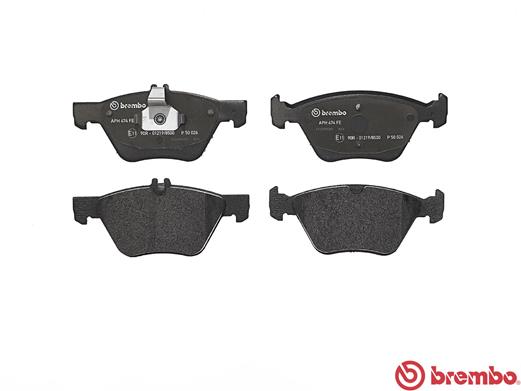 BREMBO P 50 026 - Комплект тормозных колодок, дисковый тормоз PRIME LINE