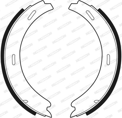 FERODO FSB196 - Комплект тормозных колодок, стояночная тормозная система PREMIER