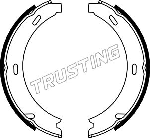 TRUSTING 052.117 - Барабанные колодки