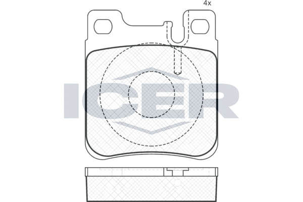 ICER 180976 - Тормозные колодки 